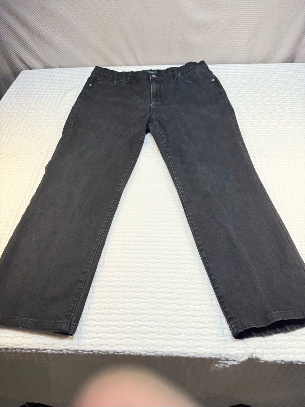 Ralph Lauren Womens Black Bootcut Jeans Black Size 14